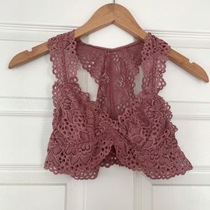 Altar’d State racer back bralette lace SZ S